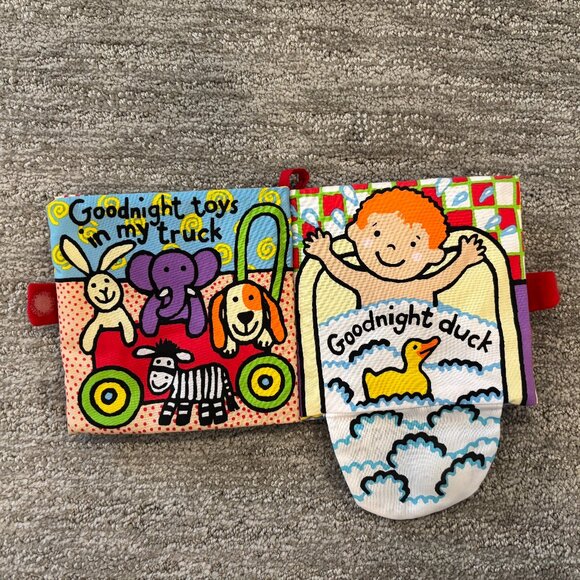 Baby Books - Fabric Books - Jungly Tails - Goodnight Baby - Set of 2 - Picture 4 of 5